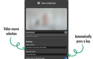 BarcodeCam screenshot 1