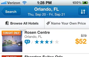 Priceline.com screenshot 1