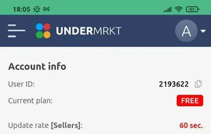 UnderMRKT screenshot 2