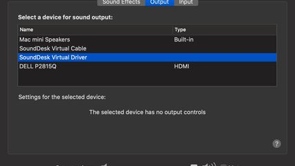 SoundDesk Virtual Devices screenshot 2