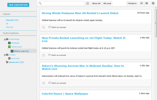Sismics Reader screenshot 2