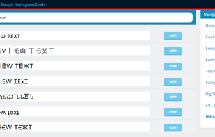 Instagram Fonts Generator
