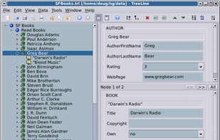 TreeLine screenshot 1