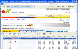 HttpWatch screenshot 1