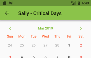 Biorhythms and Critical Days screenshot 1