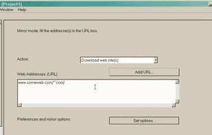 HTTrack screenshot 1
