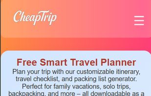 The tool is optimized for mobile devices, allowing you to plan your trip on the go. No need to install any apps or software. without login or sign up