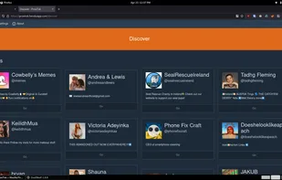 Discover page running on Firefox.