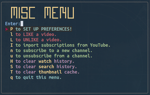 Main Menu of magic-tape