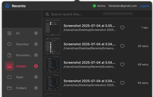 Recento screenshot 1