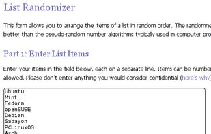 List Randomizer