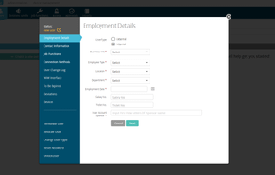 Simple and intuitive user creation and user edit.