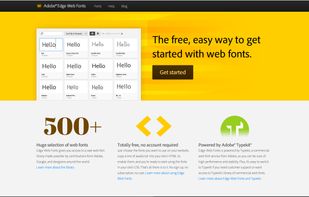 Adobe Edge Web Fonts screenshot 1