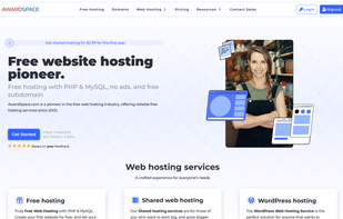 AwardSpace screenshot 1