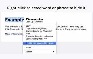 Haven: One-Click Filter for Triggers screenshot 1