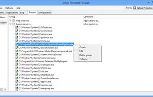 Jetico Personal Firewall screenshot 1