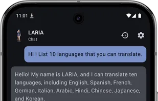 Laria screenshot 1