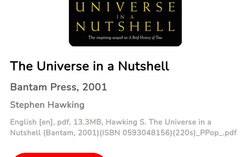 the universe in a nutshell pdf