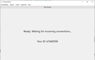 Sharing screen - waiting for remote