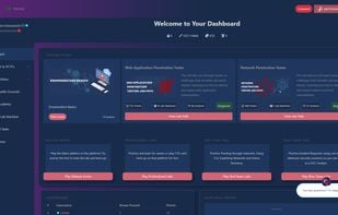 Parrot CTFs Main Dashboard