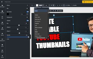 change font and effect
