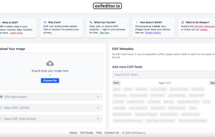 Exif Editor Tool