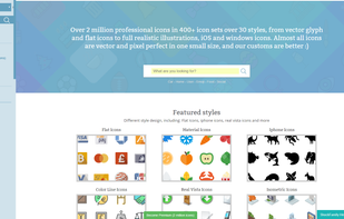 IconShock's homepage.