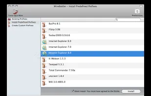 WineBottler screenshot 1