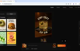 Swap Drinks While Keeping the Poster Style