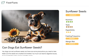 Food Facts screenshot 1