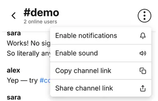 Blarb chat screenshot 3