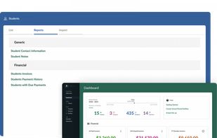 Streamline your financial management by monitoring all related transactions, such as student fees, installment agreements and teachers’ payments, all in one place.