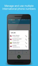 Get option to make calls from multiple phone numbers. Manage multiple phone numbers.