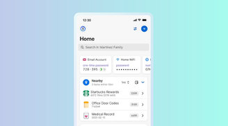 1Password's “Nearby Items” feature lets you find passwords based on your physical location image