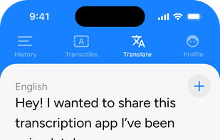 Translate - Translate live between any 60+ supported languages
