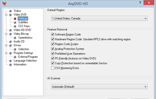 AnyDVD screenshot 1