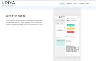 KRIYA is mobile friendly