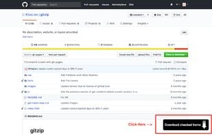 GitZip screenshot 2
