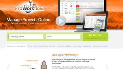 ProWorkflow screenshot 1