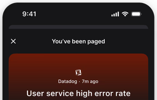 Paging screen in mobile app