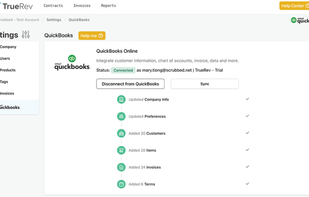Seamlessly sync with existing accounting software for continuous syncing of your books. TrueRev keeps Salesforce & QuickBooks in sync. HubSpot, Stripe, NetSuite, Xero, Intacct, Avalara.