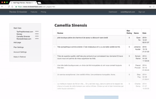 ReviewEmbed screenshot 1