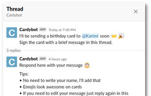 Cardybot screenshot 1