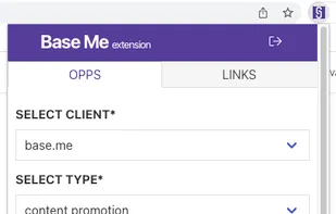 Use the Base.me Chrome Extension