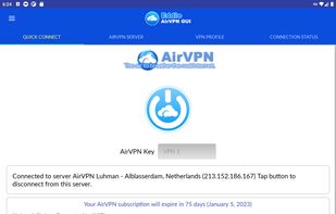 AirVPN screenshot 2