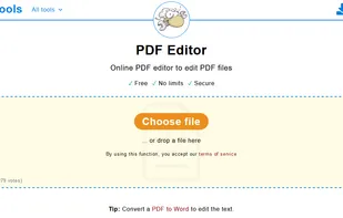 PDF Editor file selection window