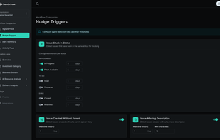 Configure signal detection rules and their thresholds.