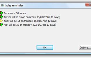 Zhorn Birthday Reminder screenshot 1