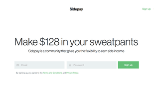 Sidepay screenshot 1