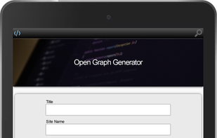 Open Graph Generator - iPad Vertical Snapshot